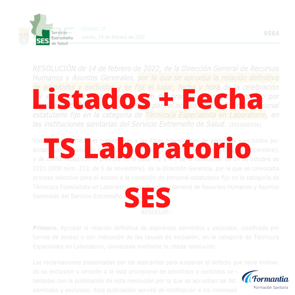 Fecha examen TEL TSLDC Extremadura