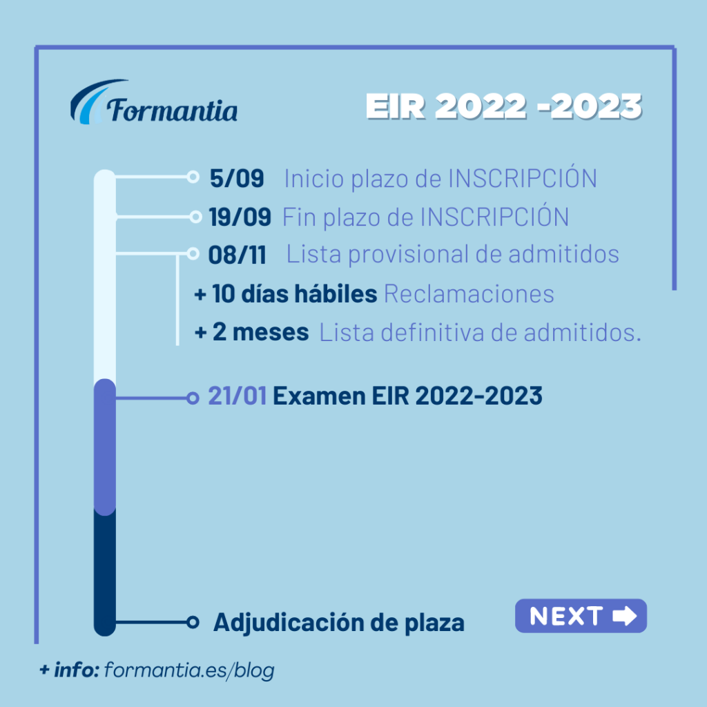 Fechas importantes EIR 2022 2023