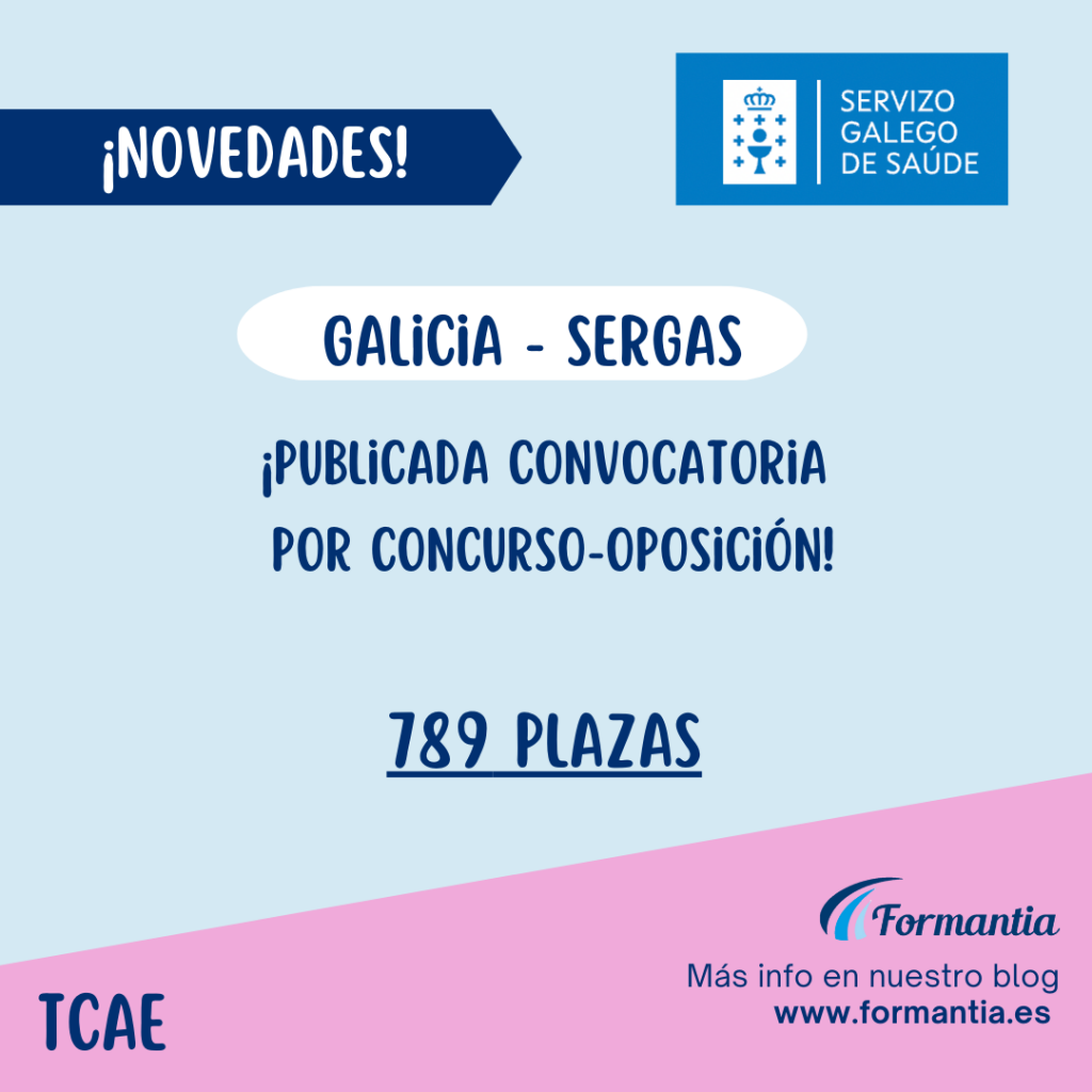 TCAE para SERGAS convocatoria de oposiciones para Galicia