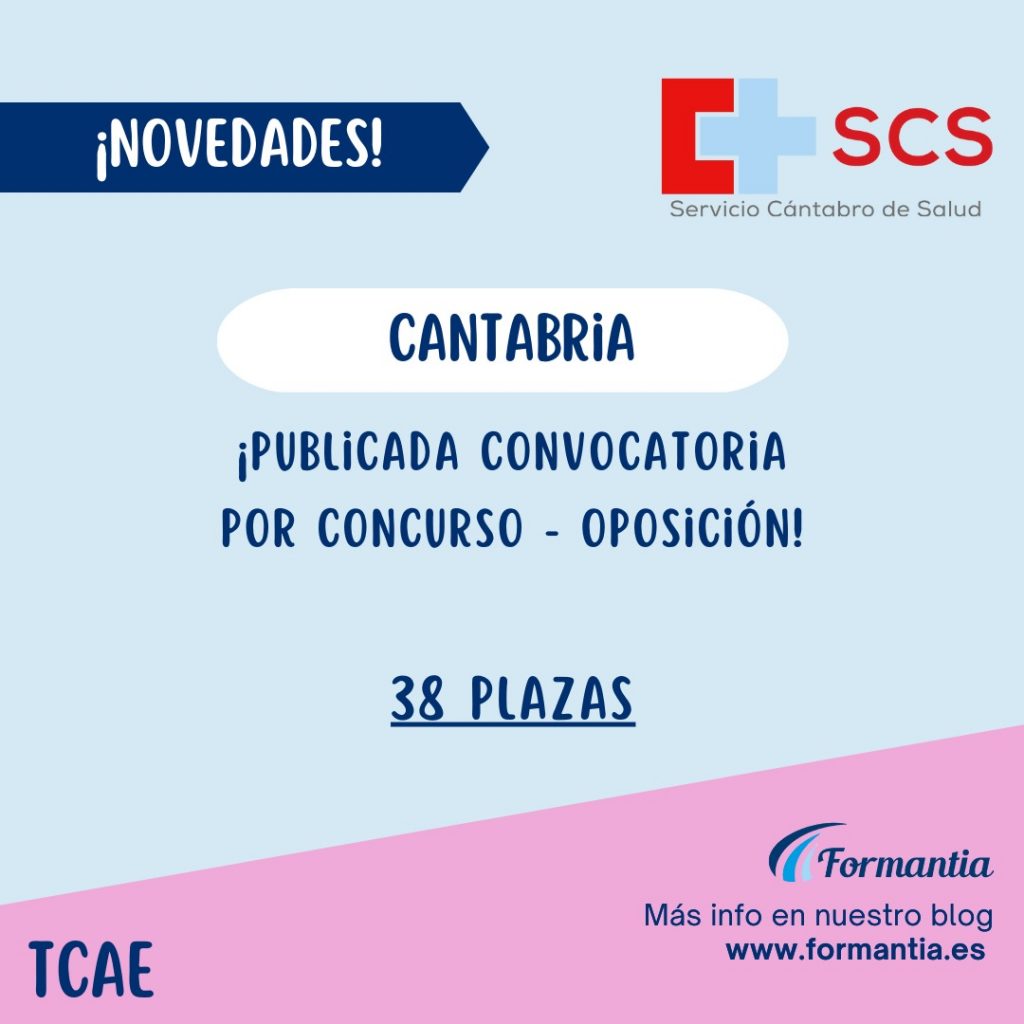 formantia 38 plazas concurso oposicion en cantabria para tcae