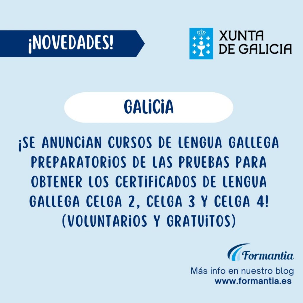formantia oposiciones cursos de lengua galega para obtener certificados