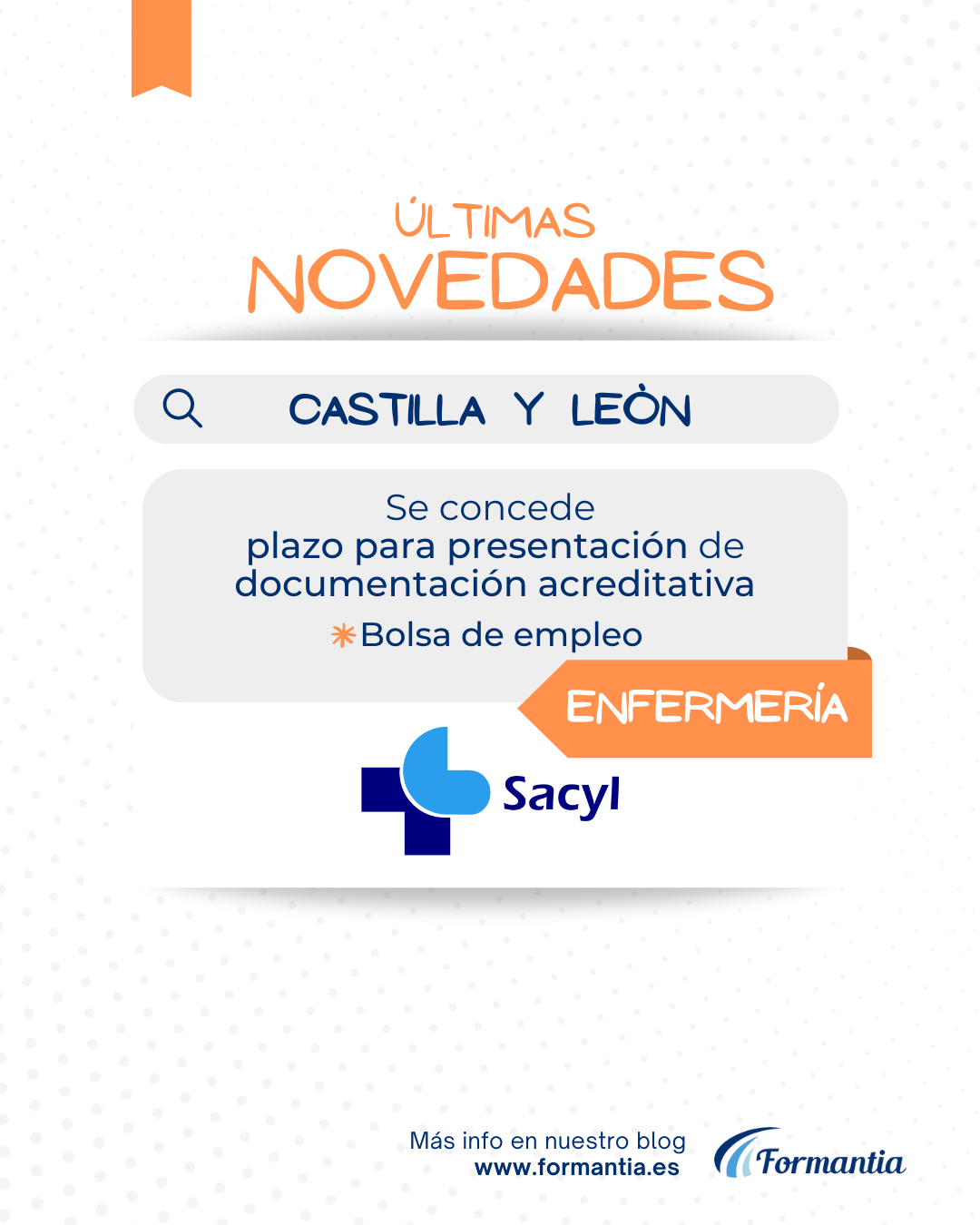 recuerda Solenoide dedo índice Enfermería para Castilla y León: plazo para presentar documentación  acreditativa (Bolsa de empleo) - Formantia | Blog
