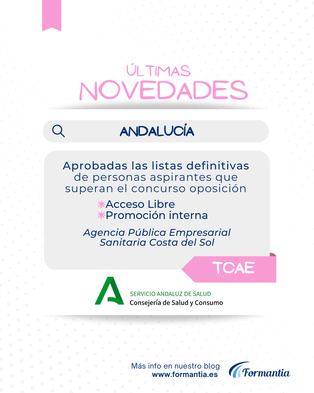 formantia oposiciones sanitarias TCAE Andalucía