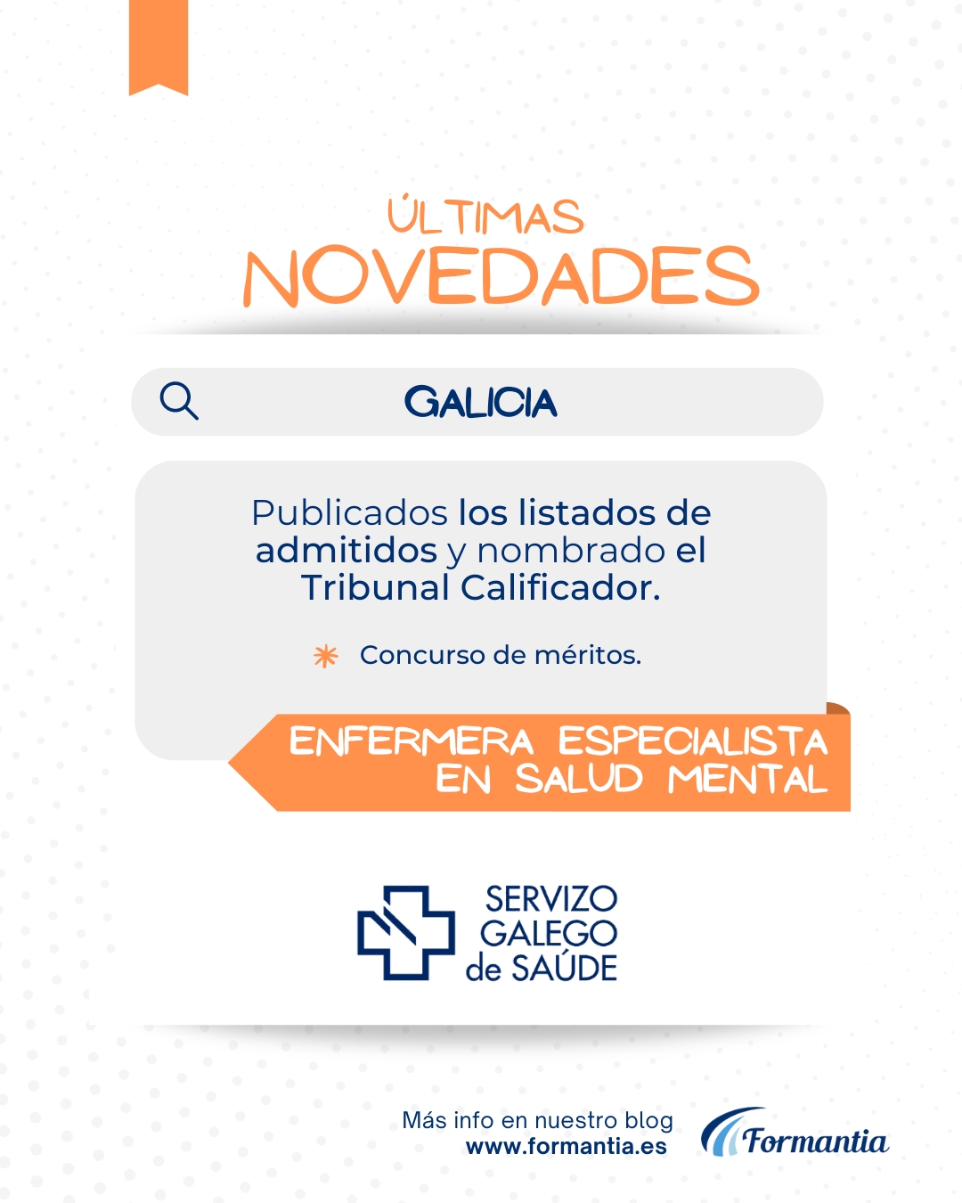 formantia oposiciones enfermera salud mental galicia