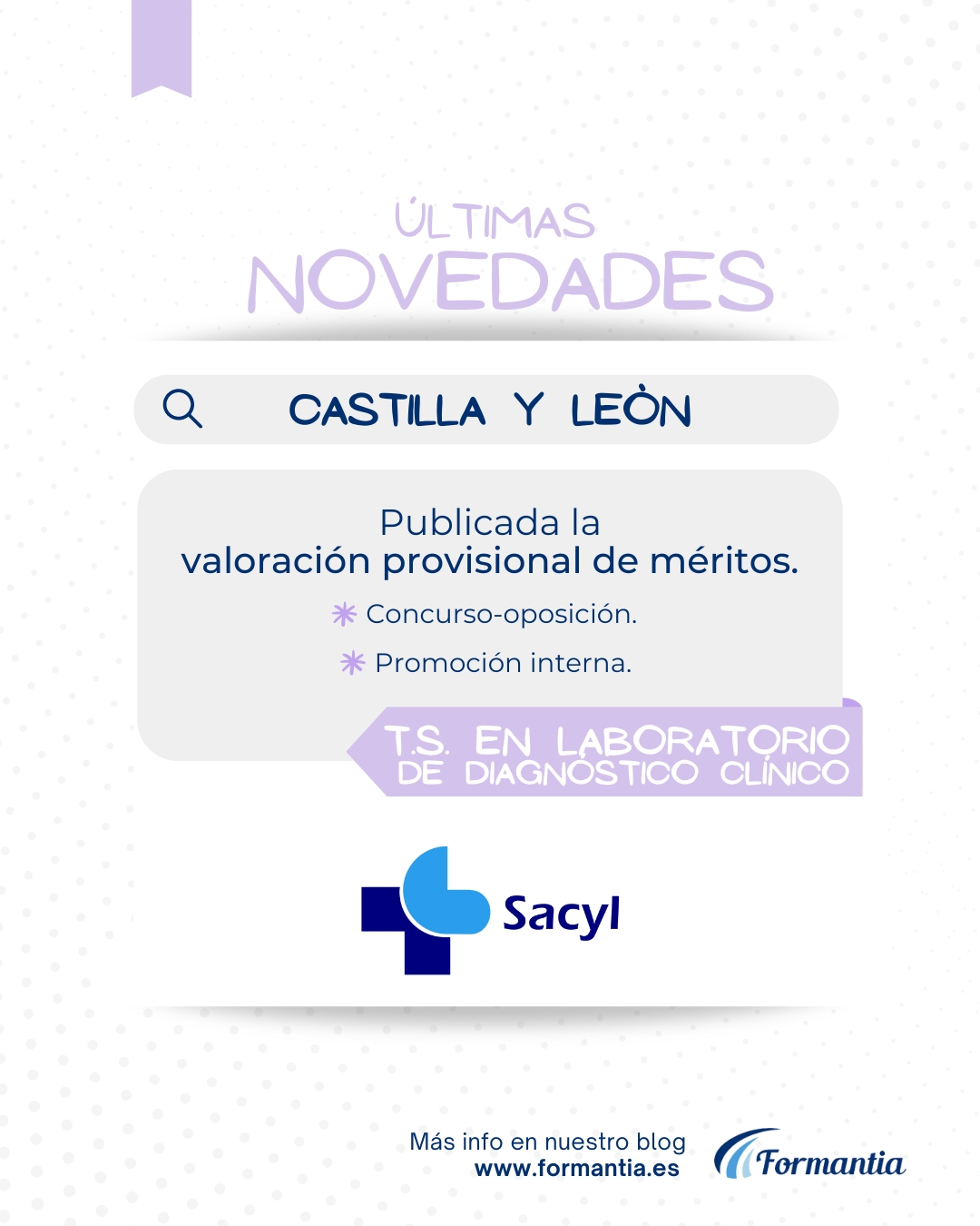 formantia oposiciones valoración méritos pi laboratorio sacyl