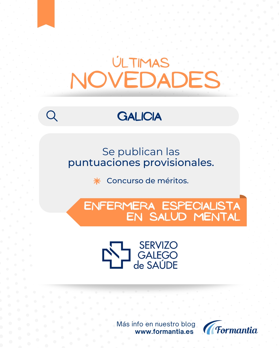 formantia oposiciones enfermera salud mental sergas galicia