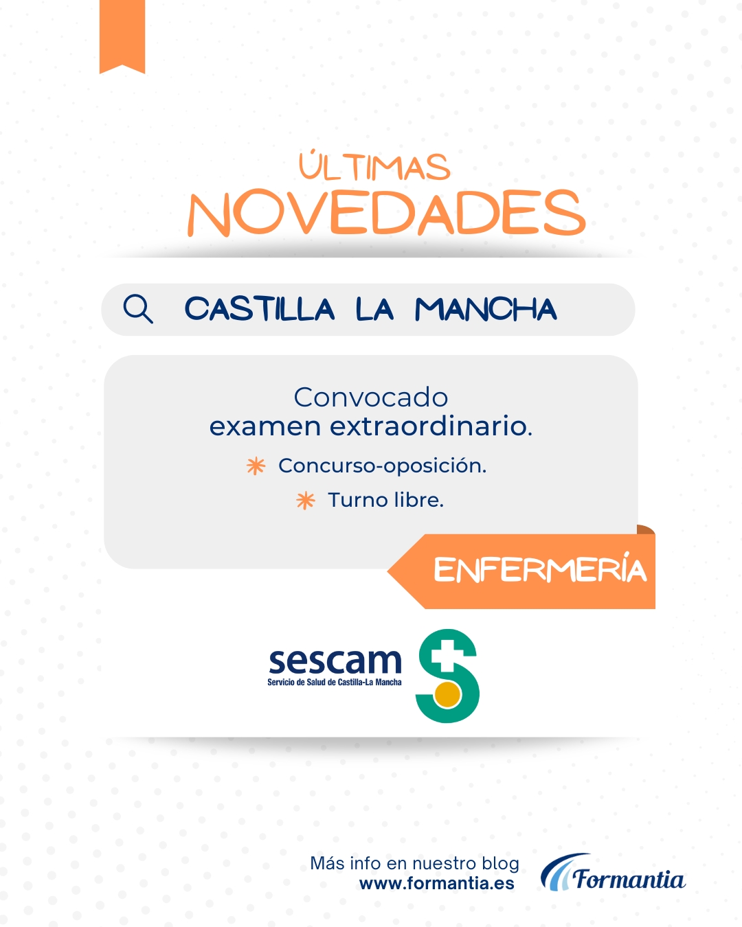 formantia oposiciones enfermería examen extraordinario sescam