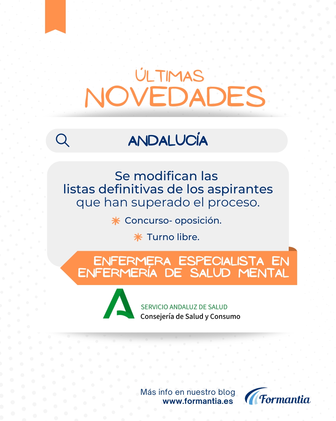 formantia oposiciones enfermería salud mental andalucía