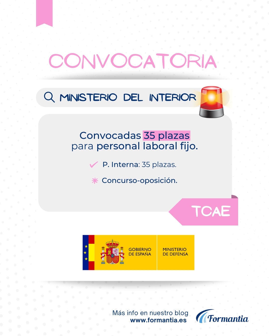 formantia oposiciones convocatoria tcae interior