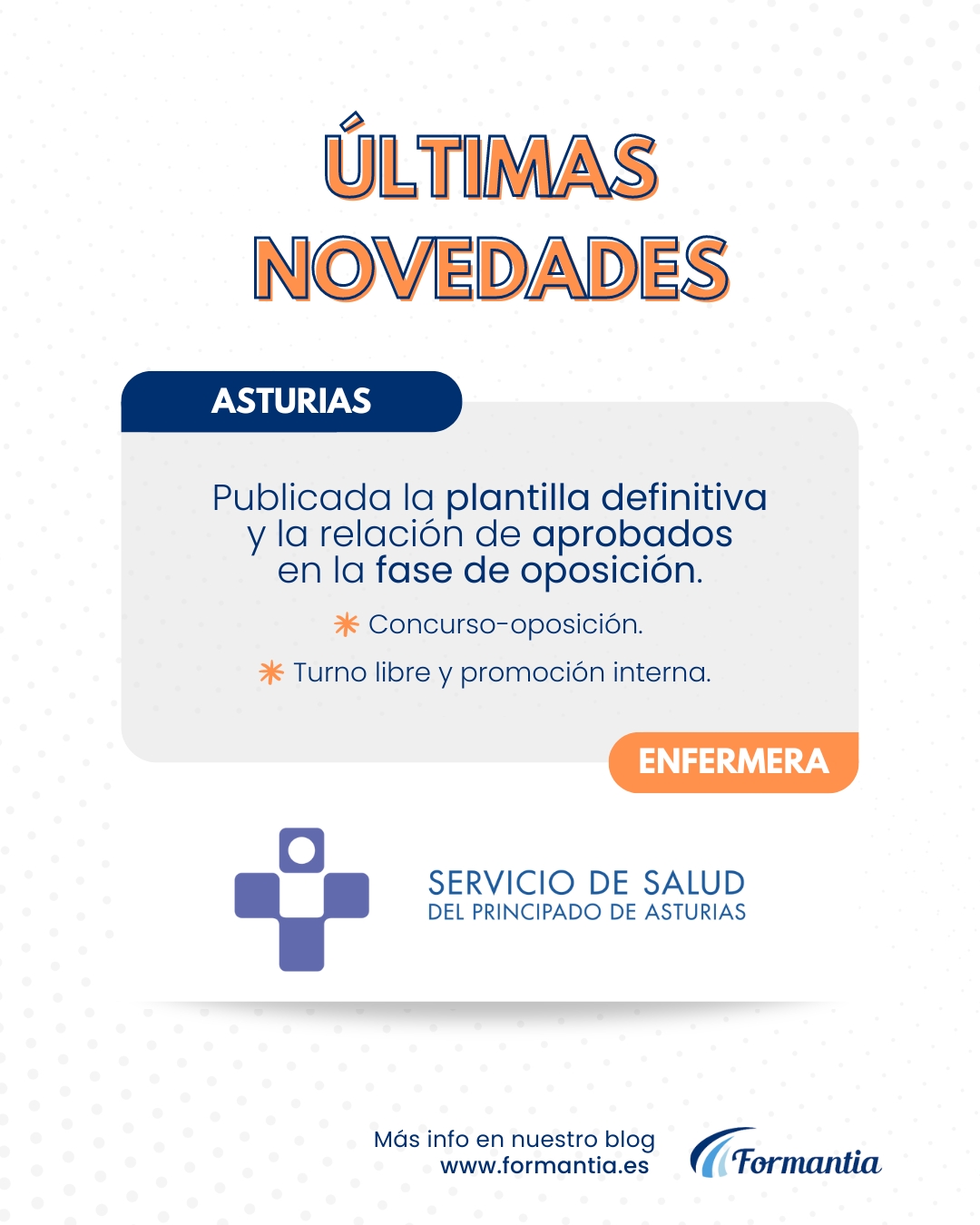 formantia oposiciones concurso-oposición enfermera asturias