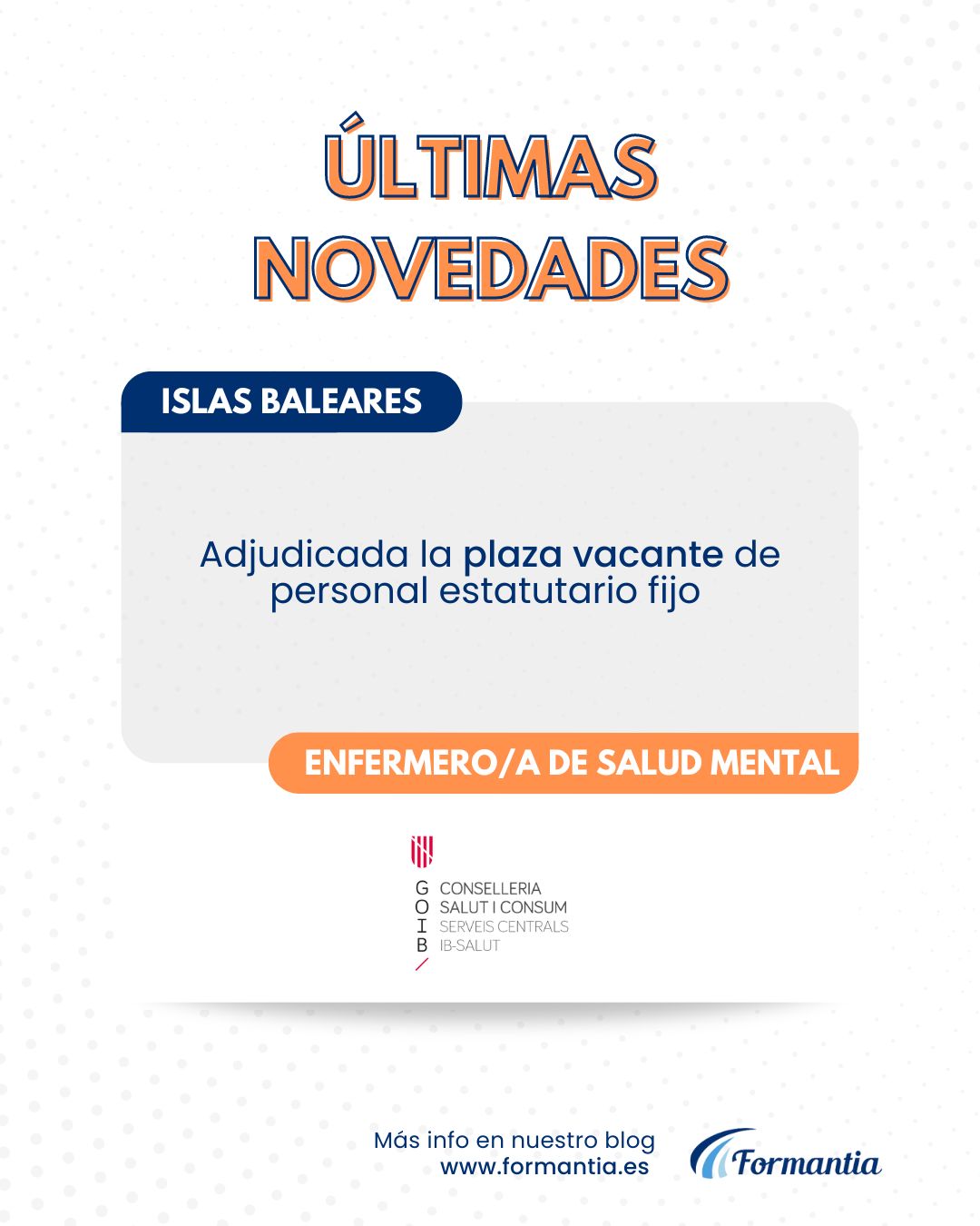 Formantia Oposiciones Enfermería Salud Mental Baleares