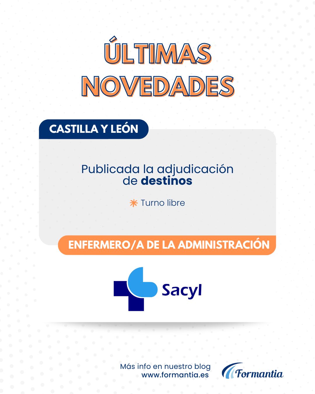 Formantia oposiciones Enfermero Administración SACYL