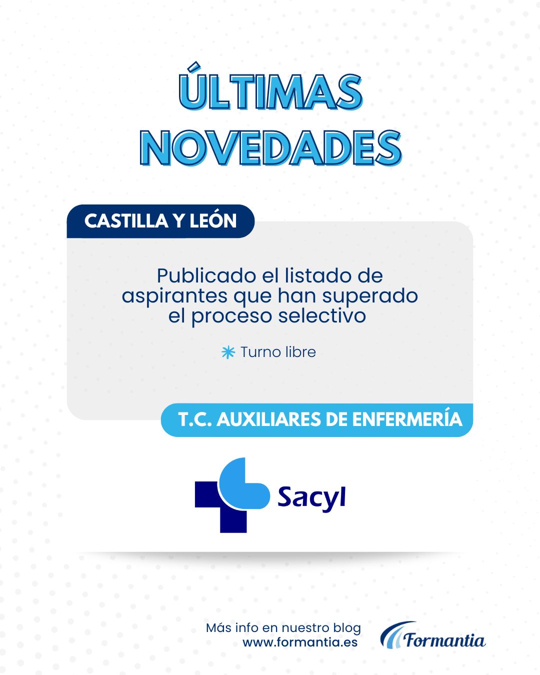 Formantia oposiciones TCAE SACYL