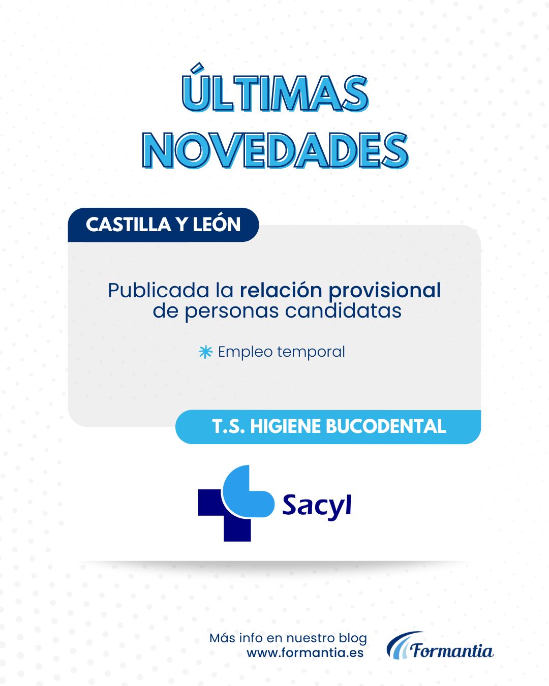 Formantia oposiciones higienista bucodental sacyl