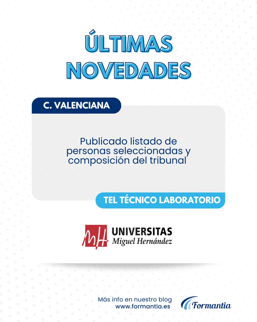 Formantia oposiciones TEL Universidad de Elche