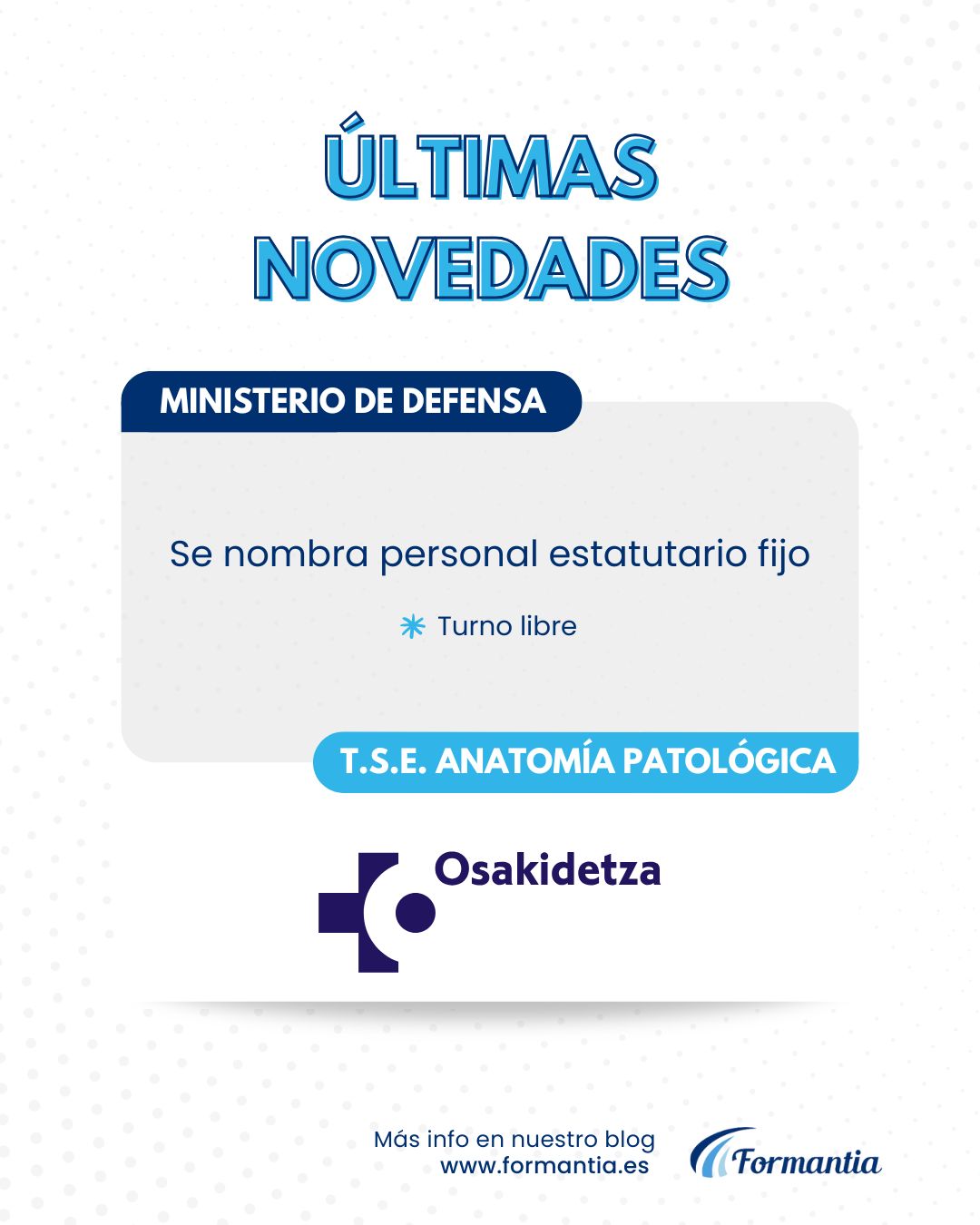 Oposiciones Formantia Osakidetza