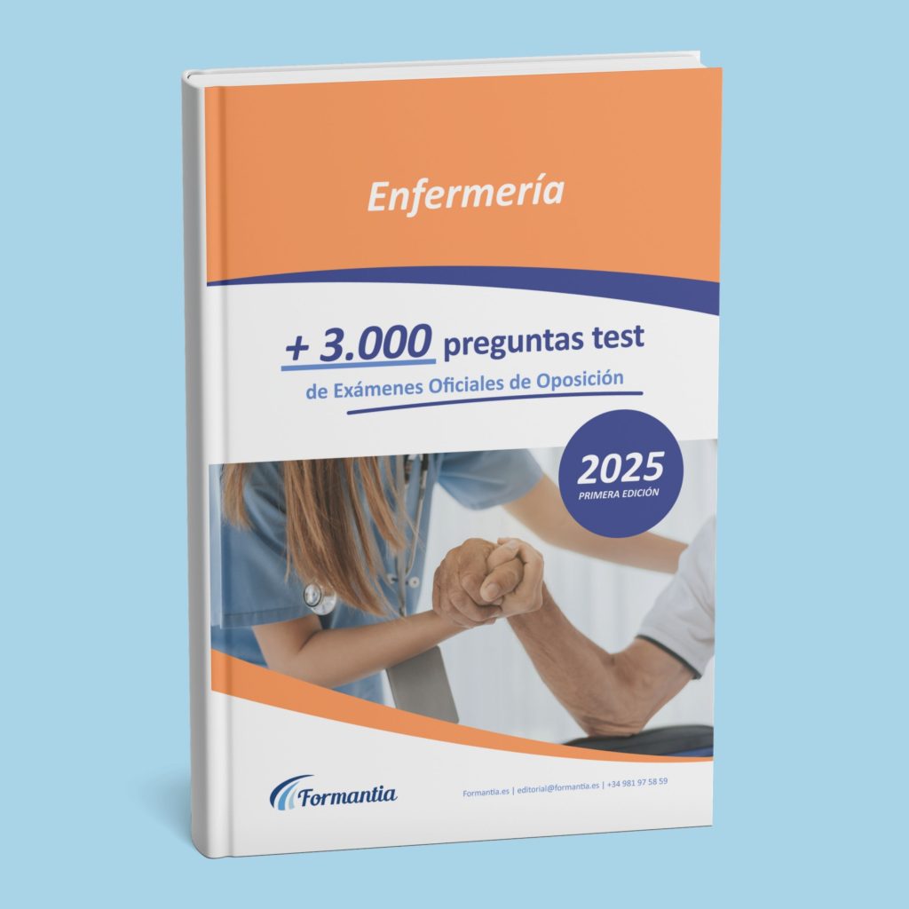Libro de test para oposiciones de Enfermería con más de 3.000 preguntas de exámenes oficiales resueltas