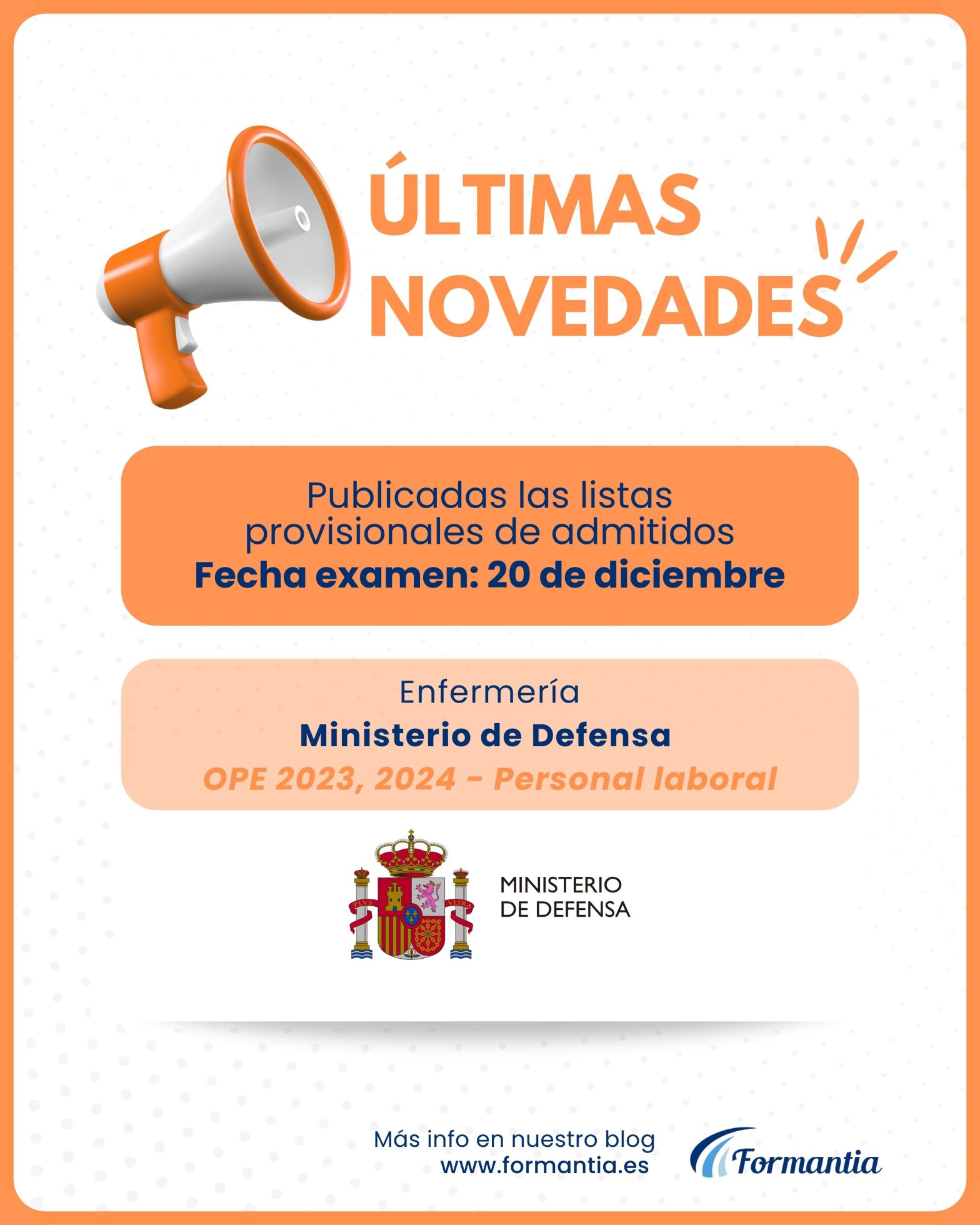 Oposiciones Formantia Ministerio de Defensa